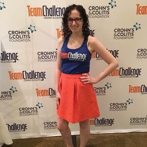 Bright orange mini skirt with pockets from Trina Turk!